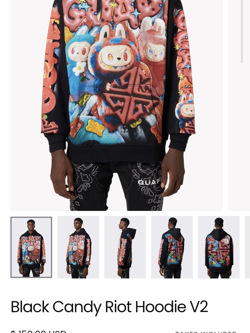 Black Candy Riot Hoodie V2 - Black Highend Streetwear Page Closes May 1